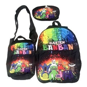 Garten Of Ban Ban Rainbow Character Backpack Lunch Box And Pencil Case 16"
